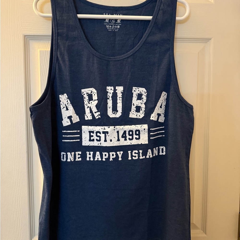 Aruba Navy Blue Tank Top